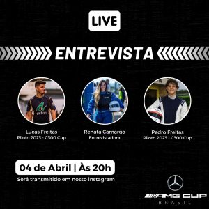 Lucas Freitas e Pedro Freitas ao vivo com Renata Camargo da AMG Cup Brasil